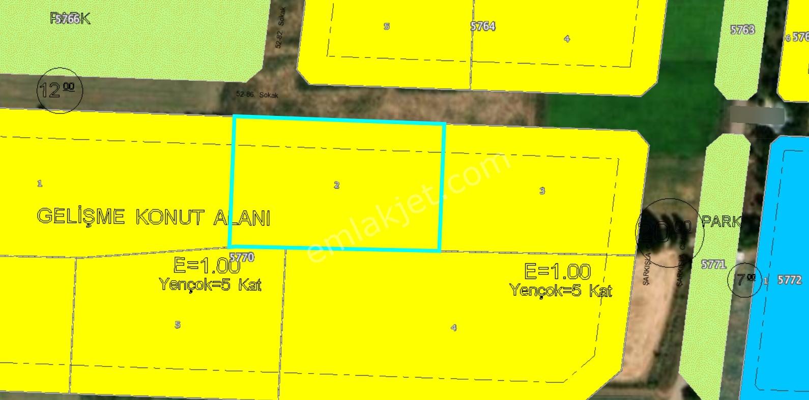 C.kdan Yenişehir R.t.e Yakın Satılık 5 Kat İmarlı 130m2 Arsa — fotoğraf 2