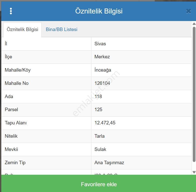 C.k'dan Sivas Merkez İnceağa Köyü İmara Yakın Satılık Tarlalar