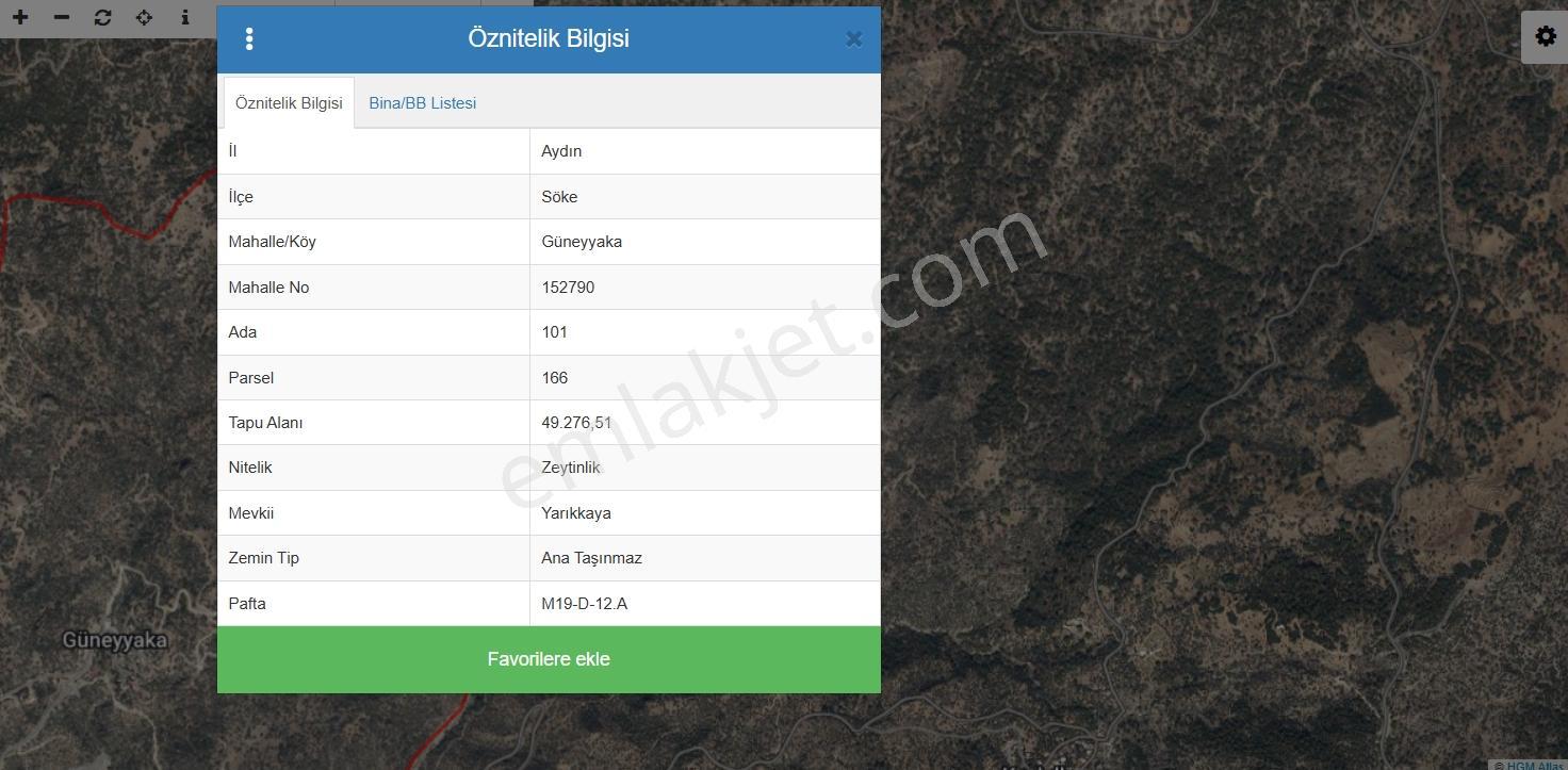 Aydın Söke Güneyyaka Mah. Yarıkkaya Da Fırsat Satılık Zeytinlik