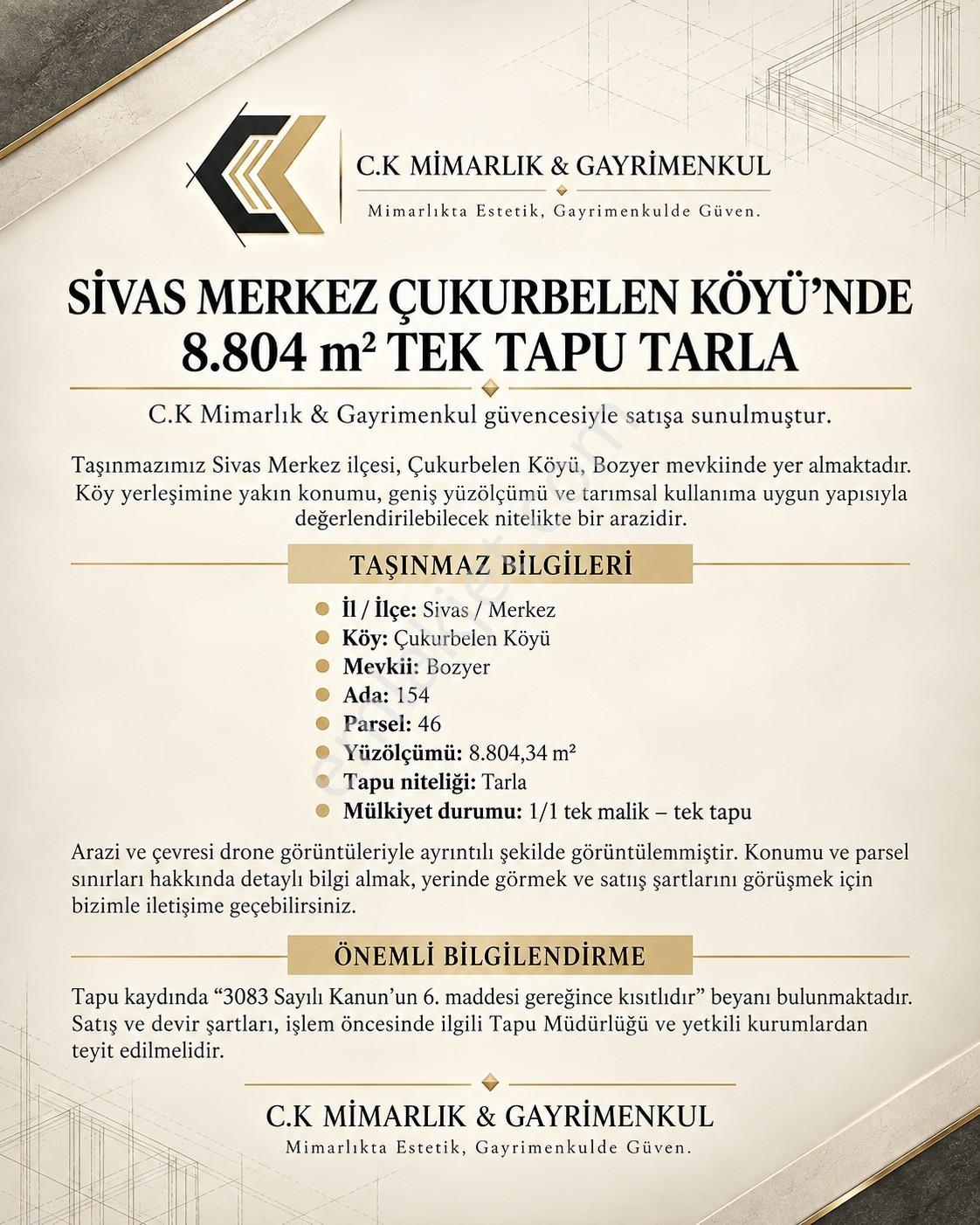 C.k Mimarlık Gayrimenkul'den Tek Tapu Tarla — fotoğraf 3