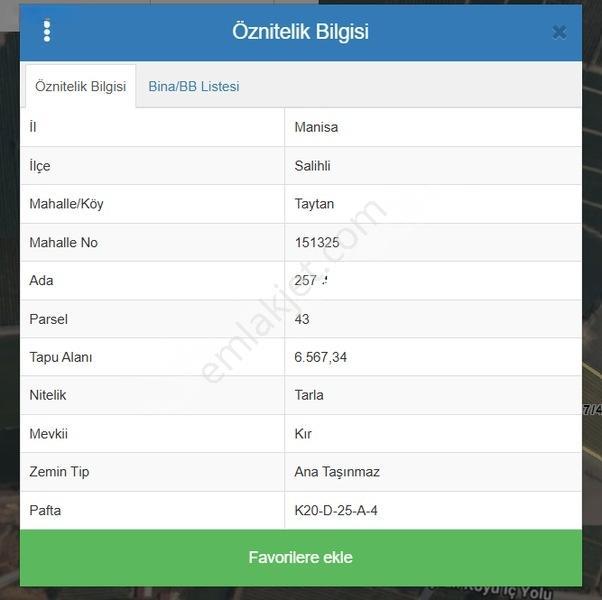 Taytan'da 6567 M2 Satılık Bağ — fotoğraf 3
