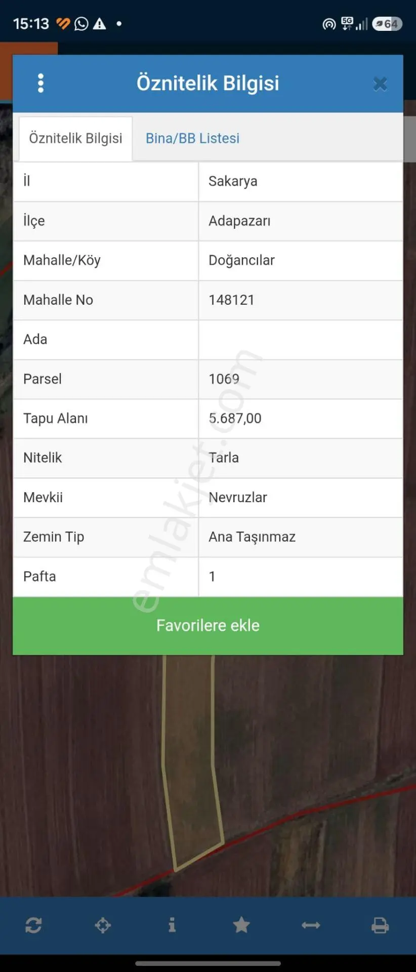 Yatırımlık Ana Yola Cepheli 5.687, M2 Satılık Arsa