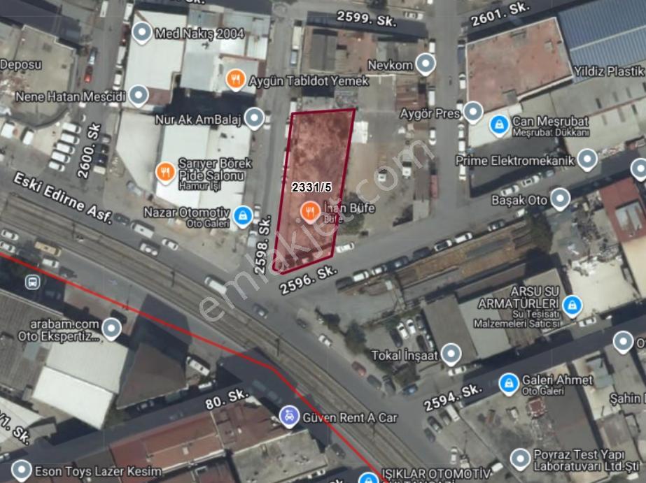 Eski Edirne Asfaltı Cepheli Ruhsatlı Ticari Proje Arsası-590m2 — fotoğraf 2