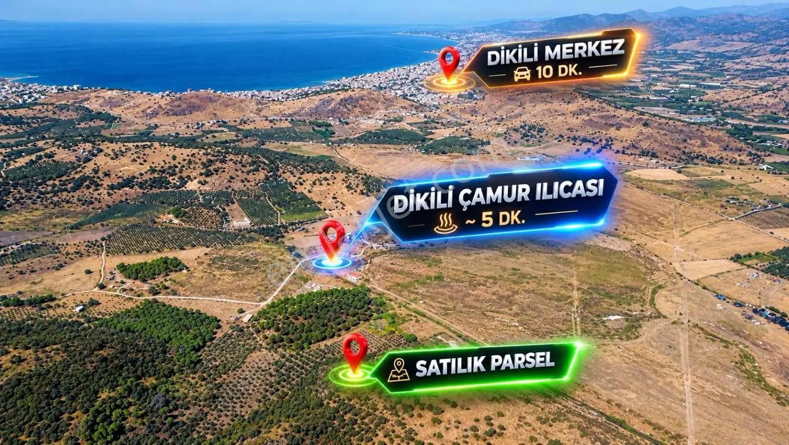 Dikili Salimbey Jeotermal Tarım Ve Enerji Potansiyeli Bir Arada Olan 283.350 M2...