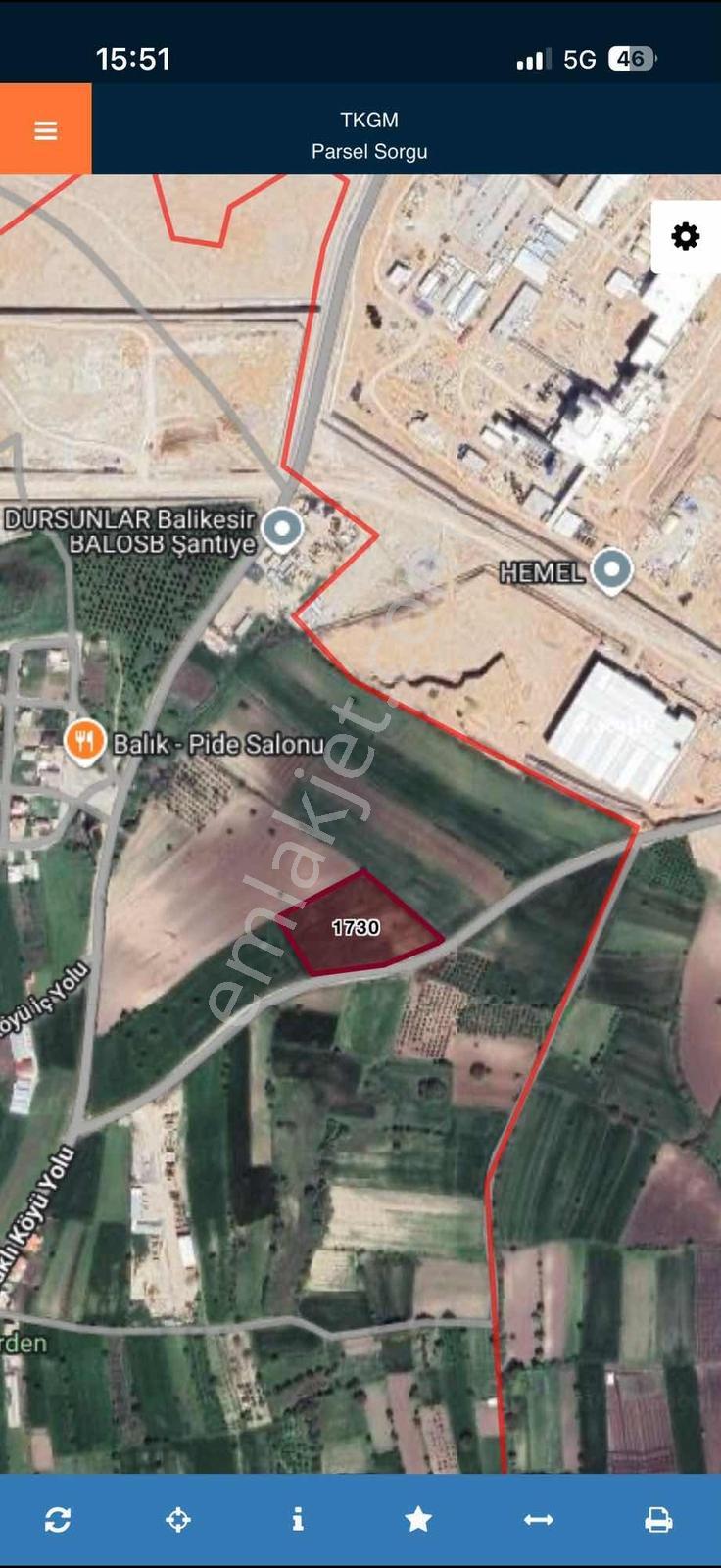 Altıeylül Kabaklı'da Asfalt Cepheli Fırsat Arazi! — fotoğraf 10