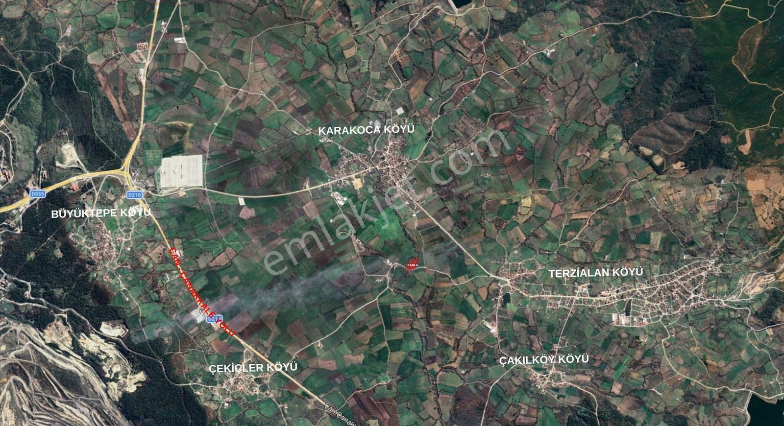 Emlak Team-çanakkale Çan Terzialan Köyünde 6927 M2 Satılık Tarla — fotoğraf 24