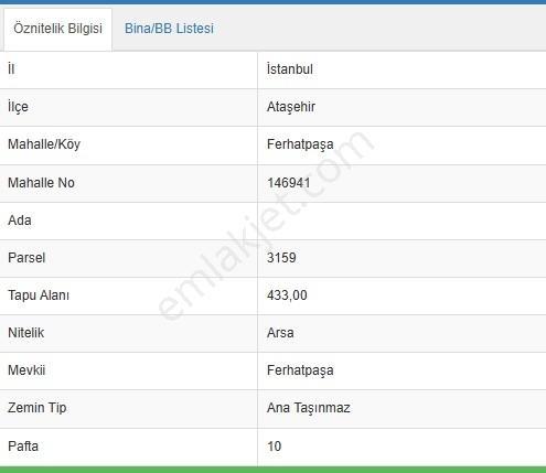 Ataşehir Ferhatpaşa 'da 433 M2 Konut İmarlı Müstakil Parsel Satılık Arsa (parsel 3159) — fotoğraf 11
