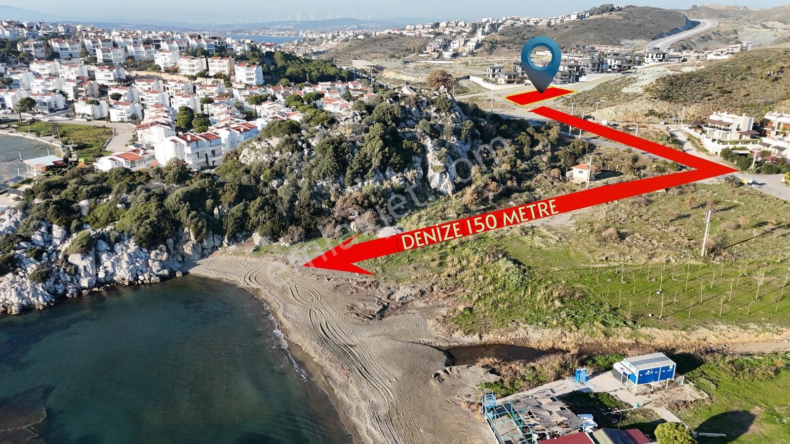 Akarca'da Denize Plaja Çok Yakın Deniz Manzaralı Köşe Arsa — fotoğraf 5
