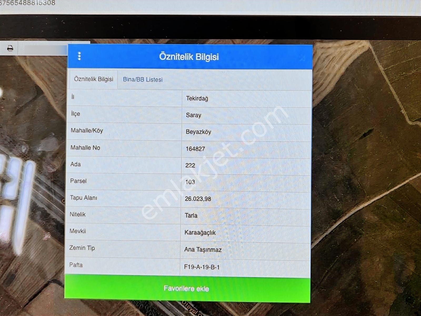 Piyasa Gayrimenkul'den Saray Beyaz Köy Otoban Kenerı 26 Dönüm !! — fotoğraf 3