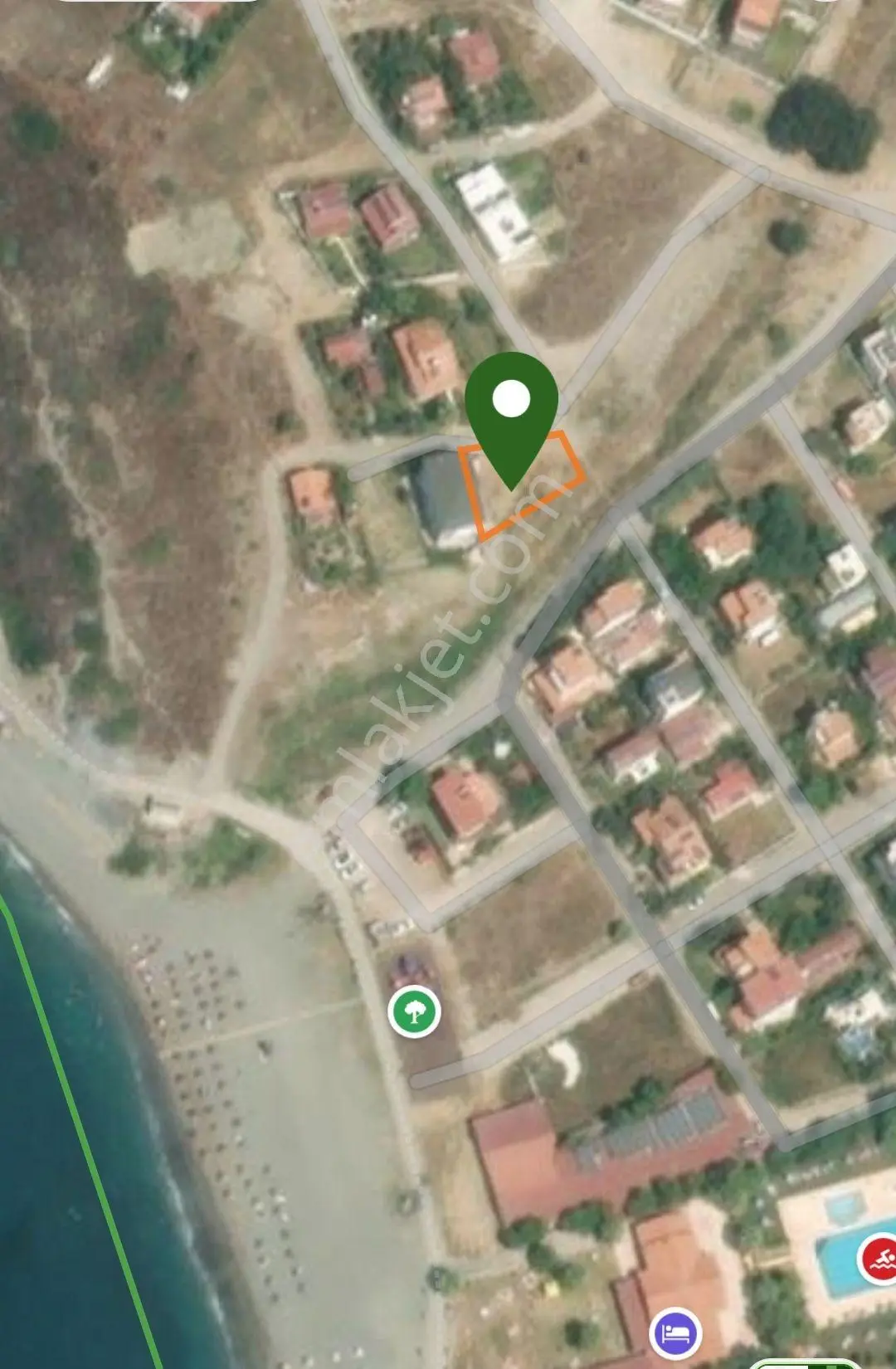İzmir Seferihisar Ömür Beldesi Denize Sıfır Satılık Arsa