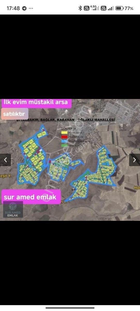 Sur Amed'tan"satılık İlk Evim Toki Müstakil Arsası.bağlar Oğlakl — fotoğraf 4