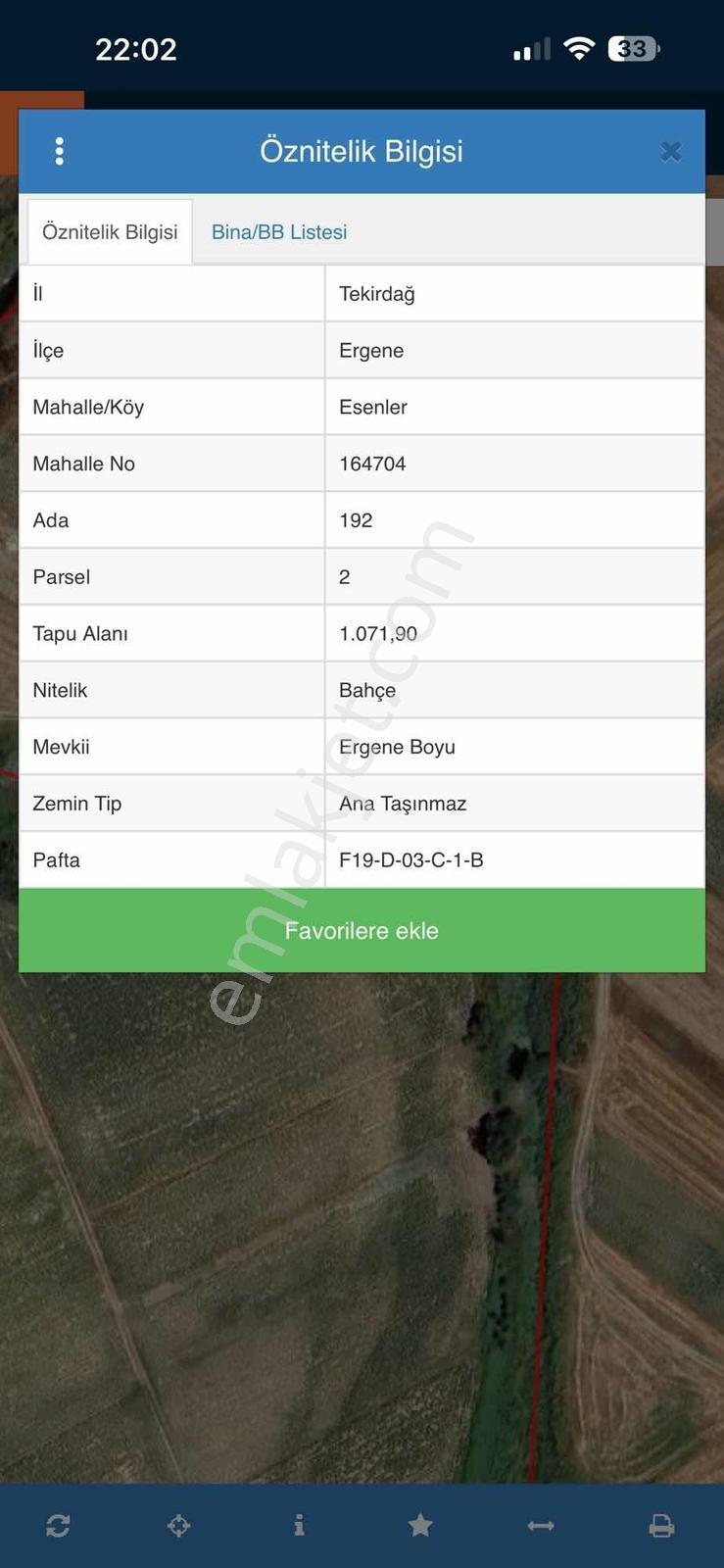 Ergene Esenler De Satılık Behçe 1.070 M2 Etrafı Çevrili Arsa — fotoğraf 22