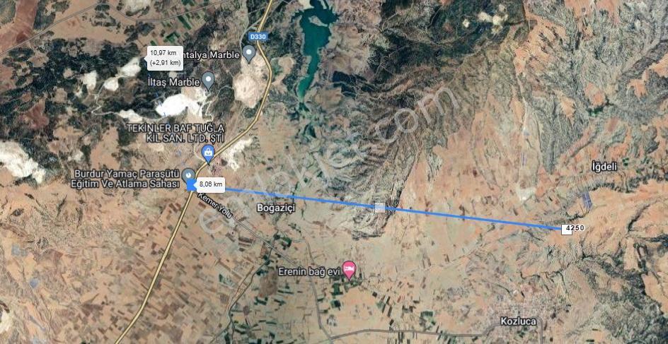 Burdur Kozluca'da Satılık Takasa Açık Tek Tapu 4500 M Tarla — fotoğraf 18