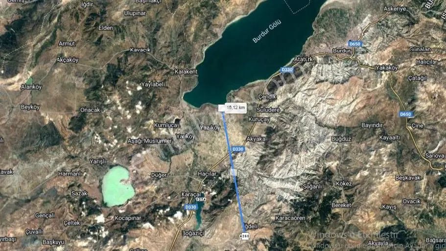 Burdur Kozluca'da Satılık Takasa Açık Tek Tapu 4500 M Tarla — fotoğraf 20