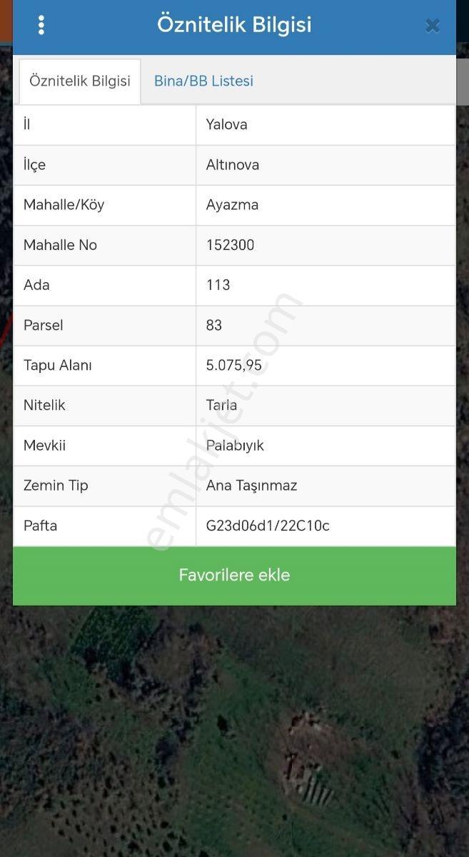 Yalova Altınova Ayazmada 5.075 M² Müstakil Tarla — fotoğraf 2