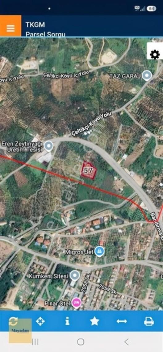 Mayadan Gyo A.ş. Den Erdek Çeltikçi ' De Satılık Zeytinlik