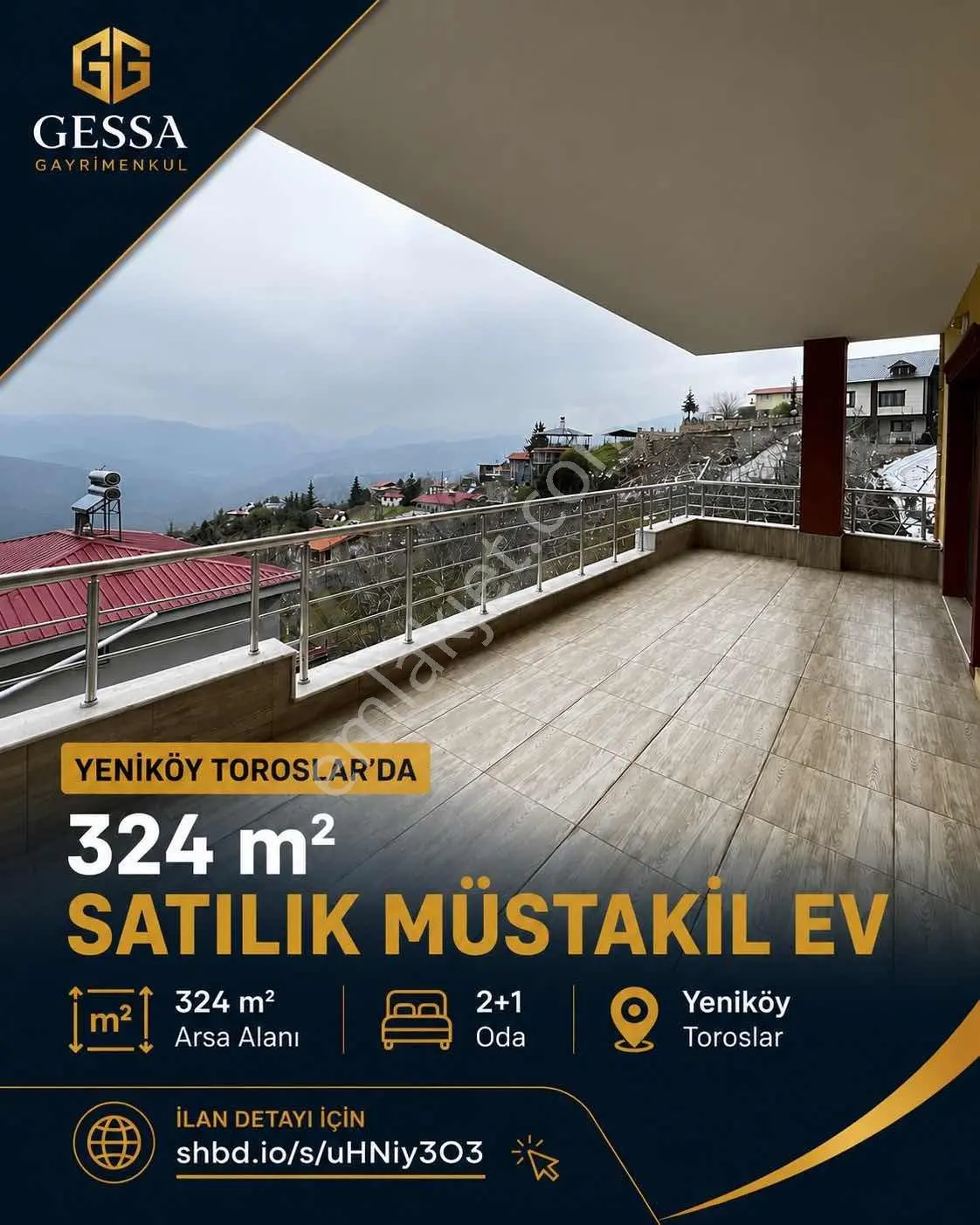 Toroslar Yeniköy Yaylasında 324 M2 Satılık Müstakil Ev