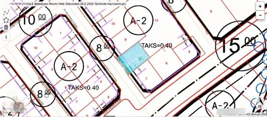 Denizli Merkezde Yatırımlık 2 Kat İmarlı Fırsat Arsa Kelepir.