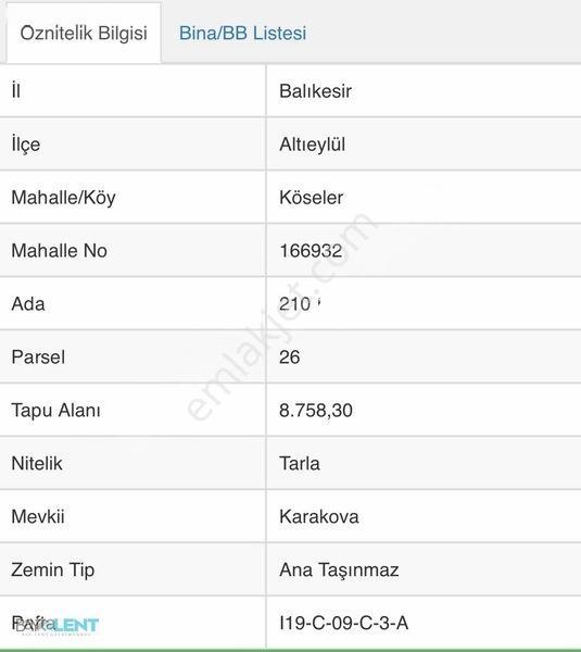 Baylent Gayrimenkulden Altıeylül Köselerde Kaçırılmayacak Arazi — fotoğraf 22