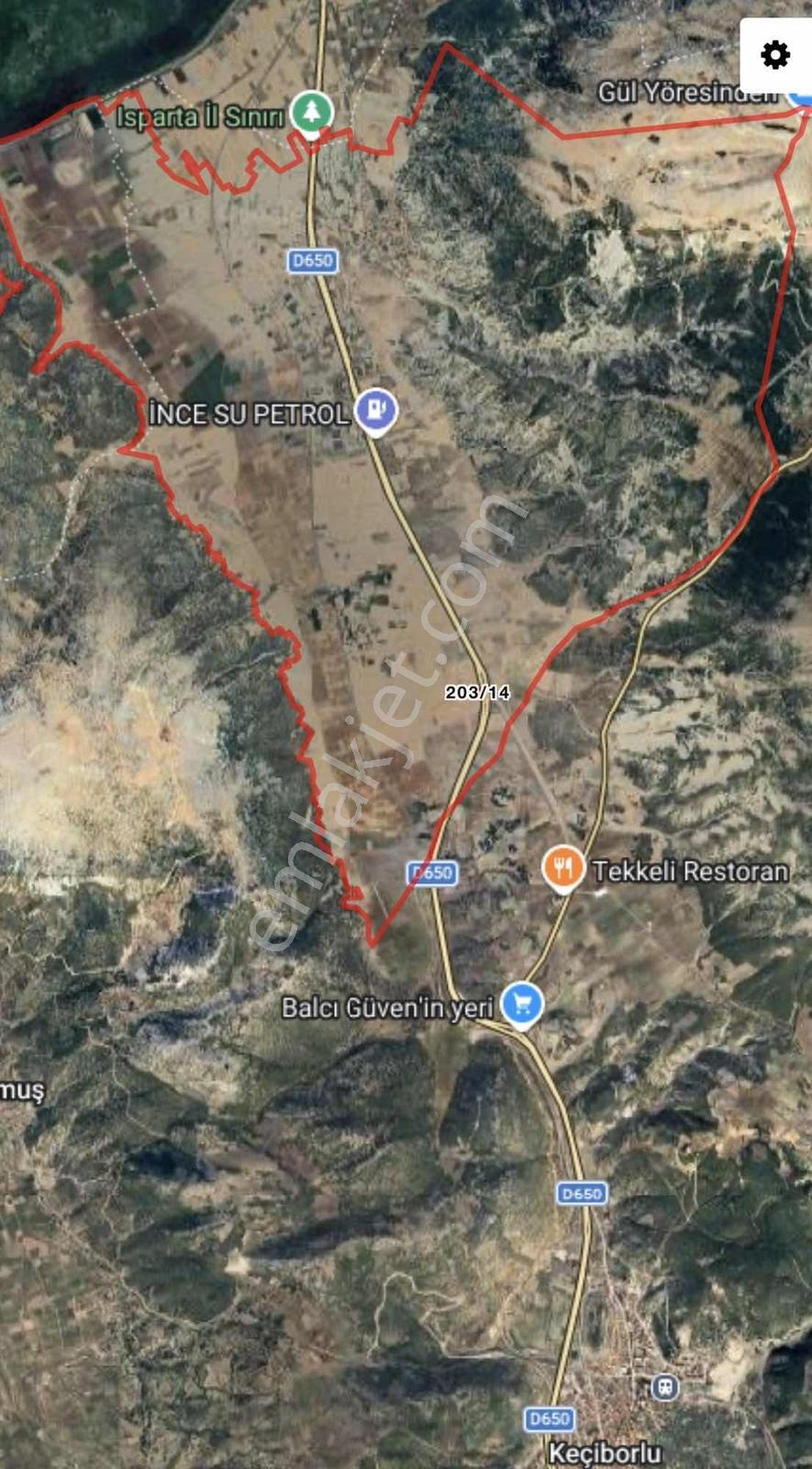Isparta'da D-650 Karayoluna Sıfır 735m2 Tek Tapu Fırsat — fotoğraf 5