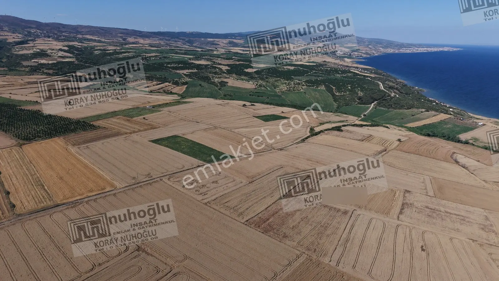 Nuhoğlu 'ndan Satılık 6.798 M2 Yola Cephe Deniz Manzaralı Tarla