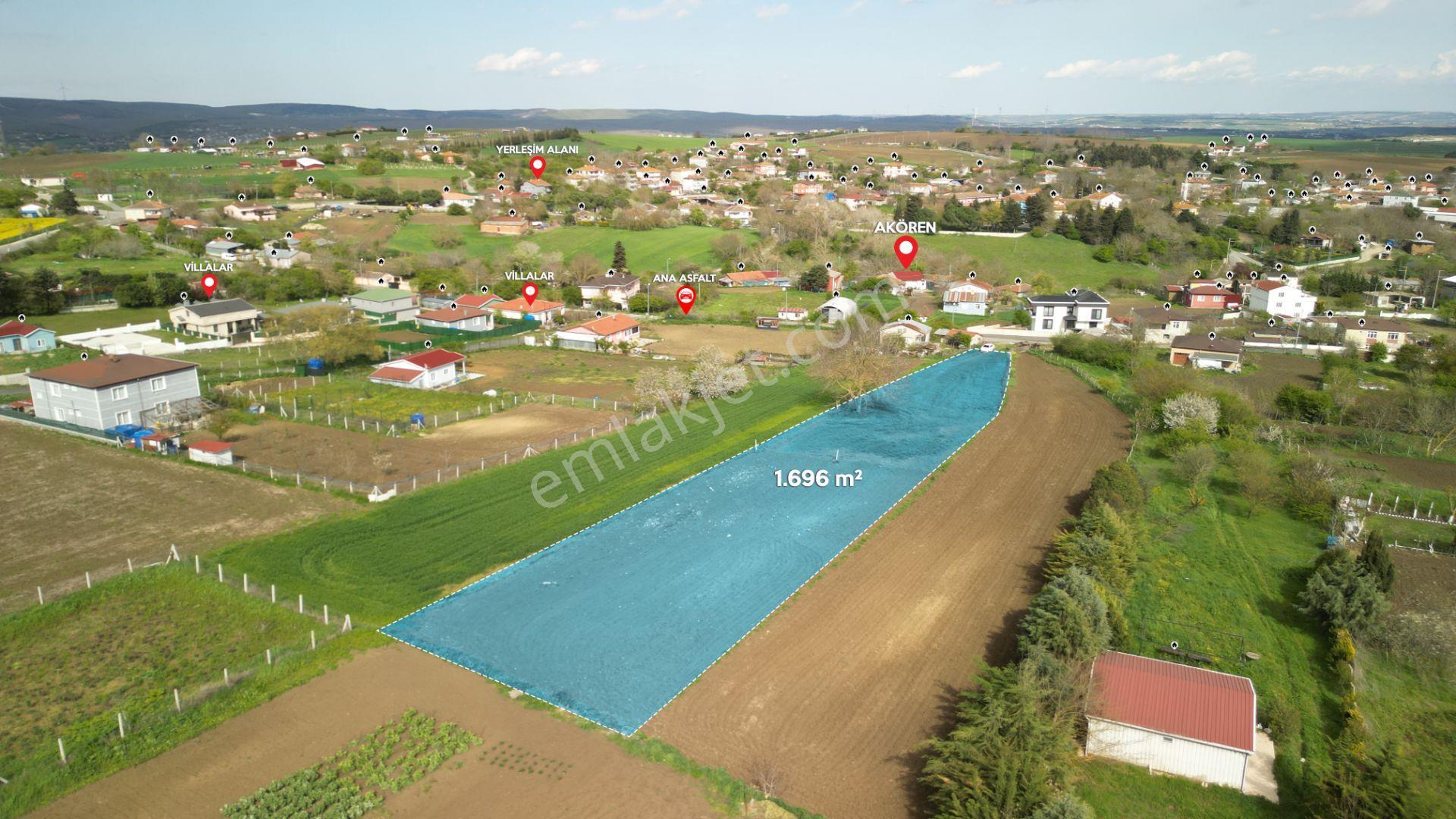 Akören'de Kaçırılmayacak Fırsat 1.696 M² Tek Tapu Satılık Tarla — fotoğraf 4