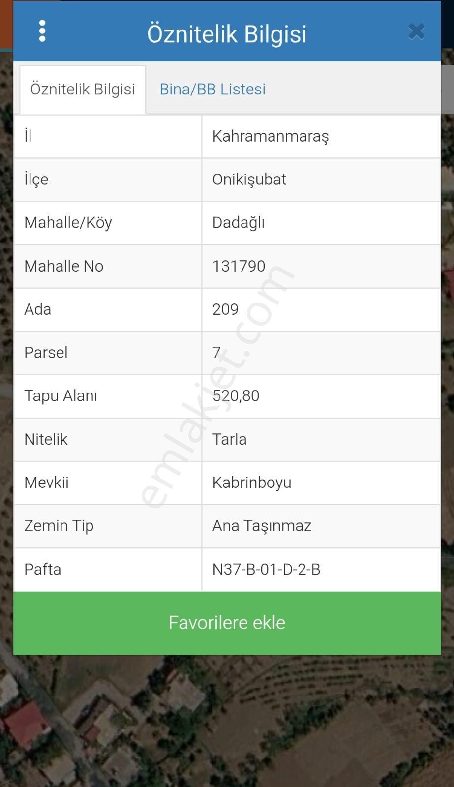 Yıldırım Emlaktan Dadağlı'da 520 M2 Satılık Tek Tapu Tarla — fotoğraf 6