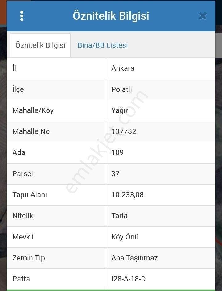 Polatlı Yağır Köyünde İki Adet Tarla Satılık — fotoğraf 3