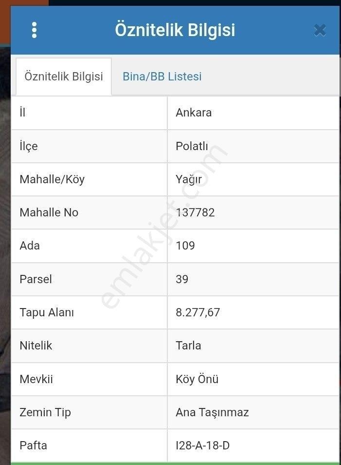 Polatlı Yağır Köyünde İki Adet Tarla Satılık — fotoğraf 4