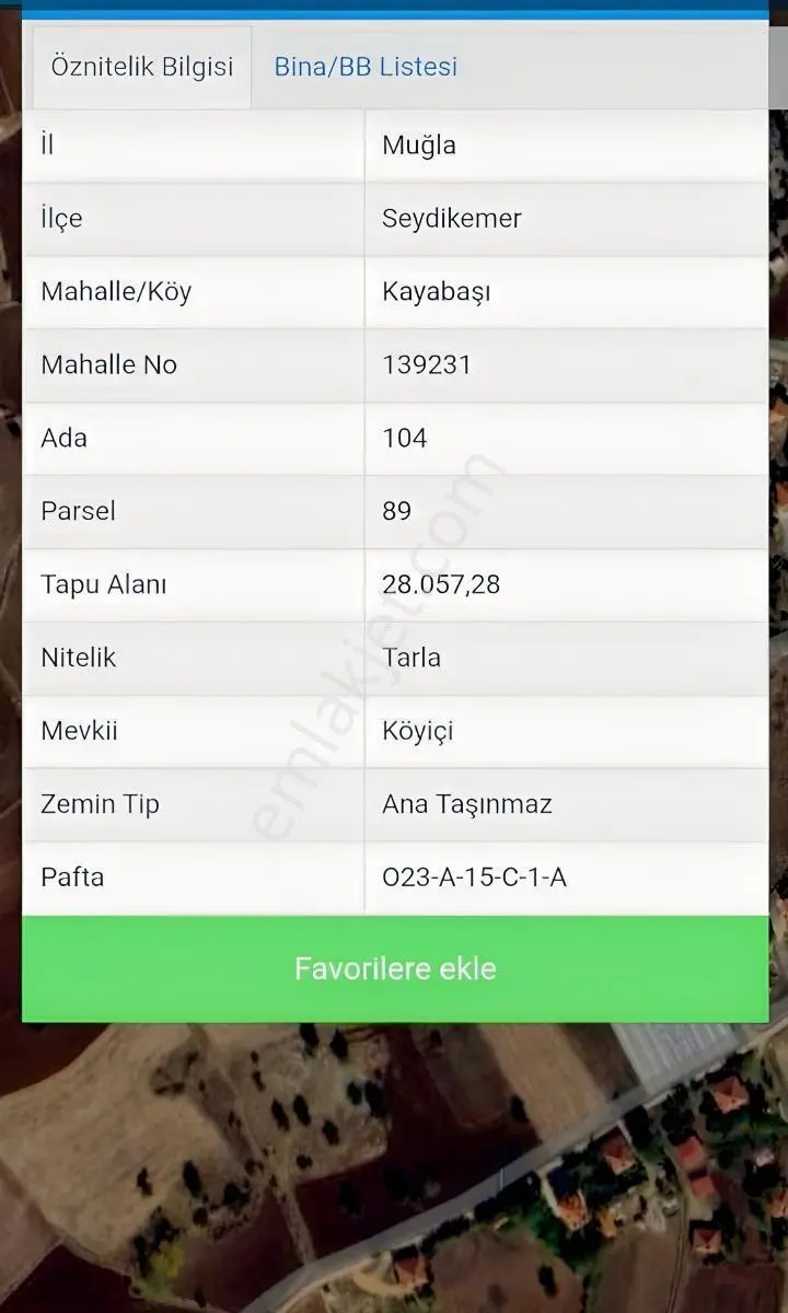 Seydikemer Kayabaşında Fırsat Toprak Yatırırımı — fotoğraf 2