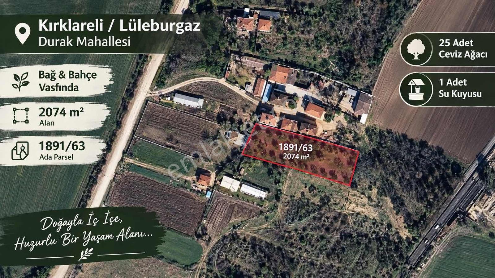 Kırklareli / Lüleburgaz / Durak Mh. / Satılık / Bağ