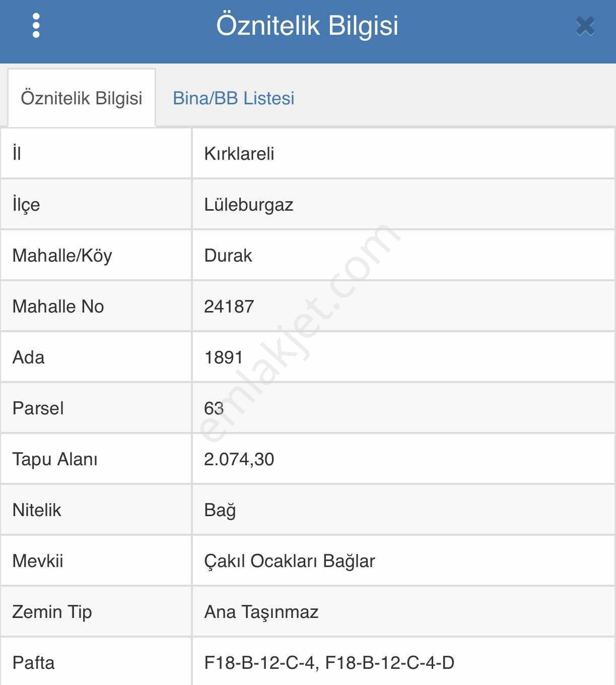 Kırklareli / Lüleburgaz / Durak Mh. / Satılık / Bağ — fotoğraf 7