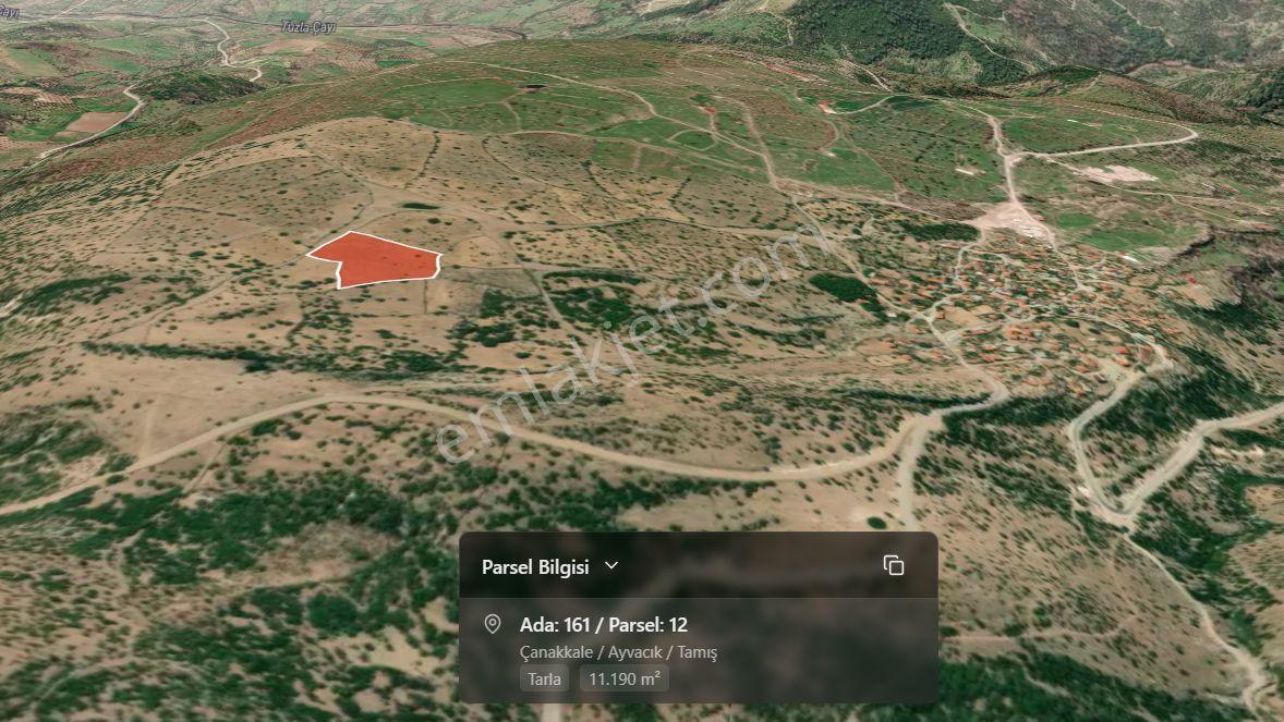 Çanakkale Ayvacık Tamış Köyü 11 Dönüm Satılık Arazi — fotoğraf 7