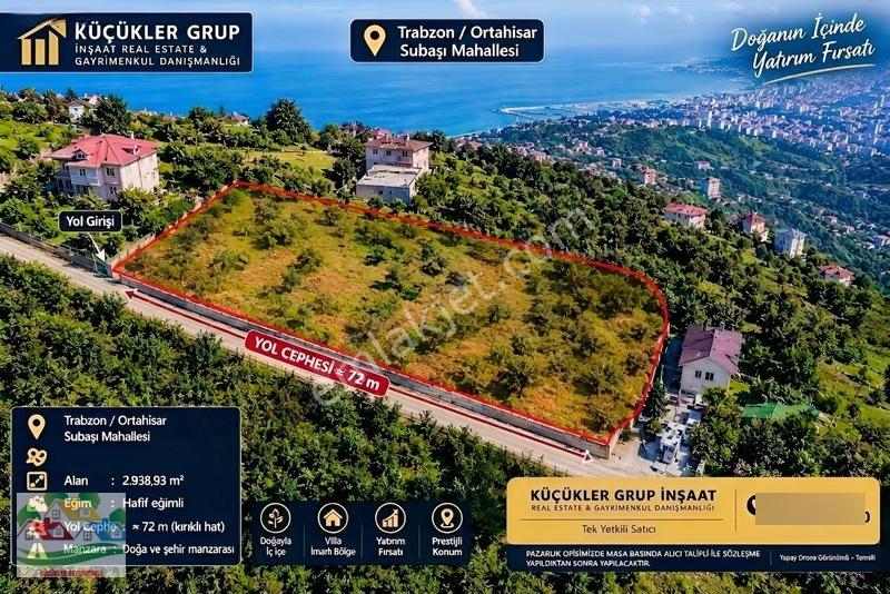 Trabzon Ortahisar Subaşıda 2.938 M² Satılık Arsa | Tek Yetkili