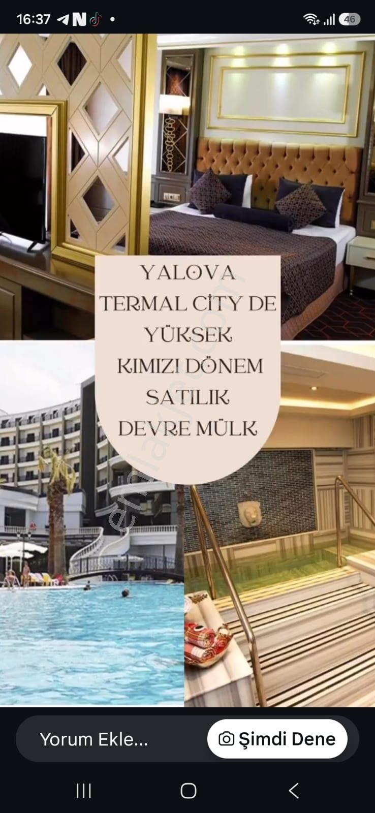 Termal Palace Satılık Devremülk 4+1 Eylül-mayıs Kırmızı Dönem