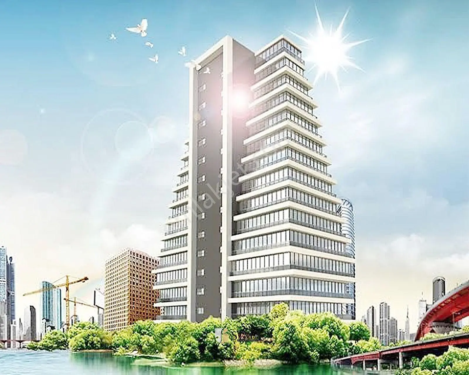 Sima Yapı'dan Full Konseptli Site İçerisinde Dekorlu 2+1 Satılık — fotoğraf 31