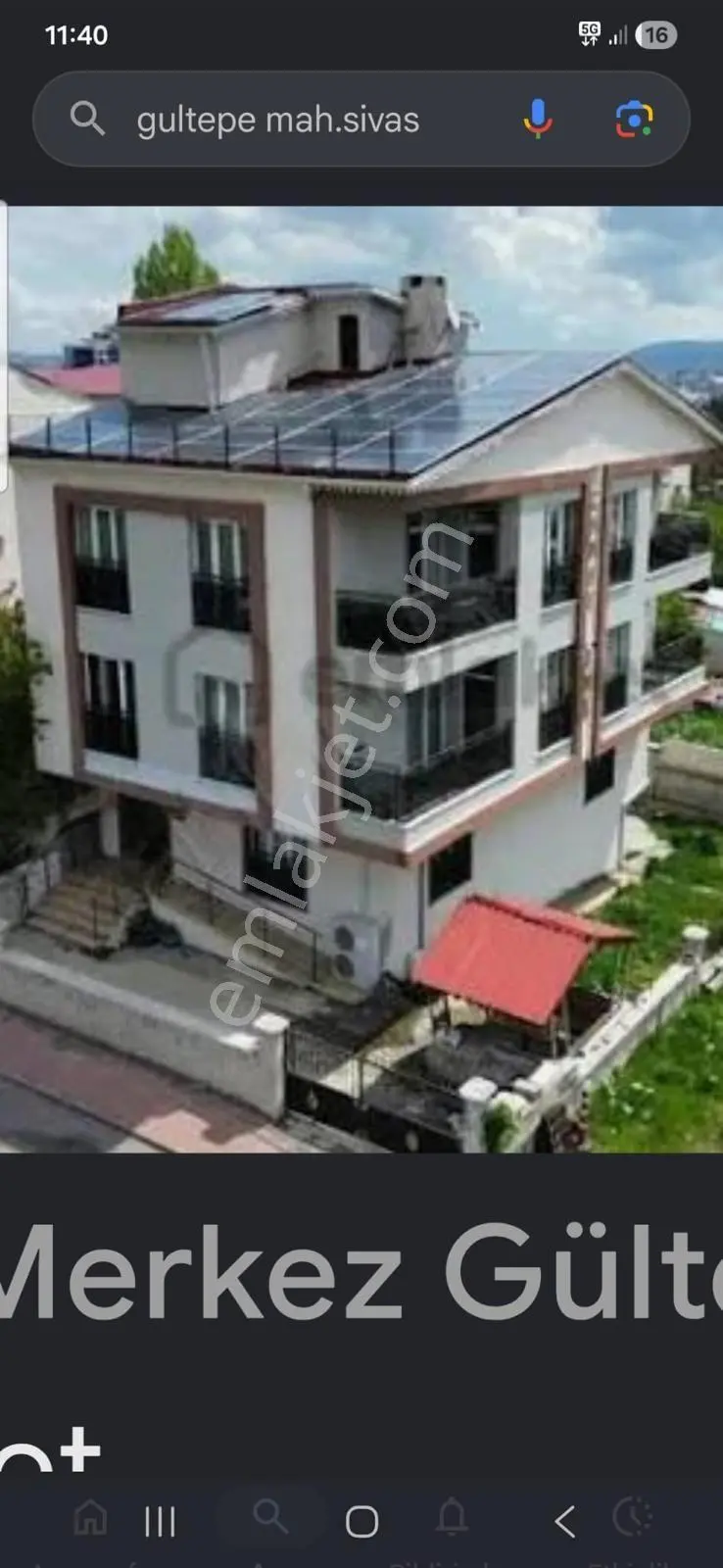 Damla Emlaktan Gültepe Mah.satılık Bahçeli Ev