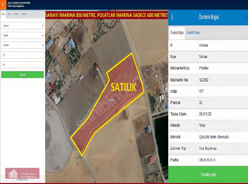 Polatlarda İmara Çok Yakın 1.257 M² Mükemmel Yatırım Fırsat — fotoğraf 8