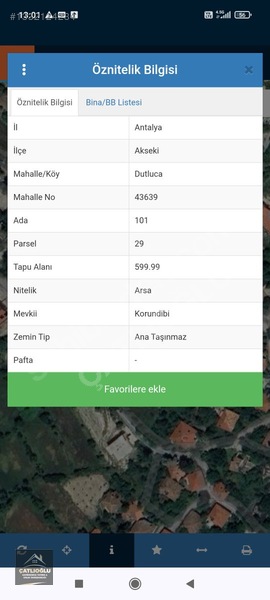 Akseki İlçe Merkezine Yakın Konum Dutluca'da 599 M2 İmarlı Arsa — fotoğraf 2