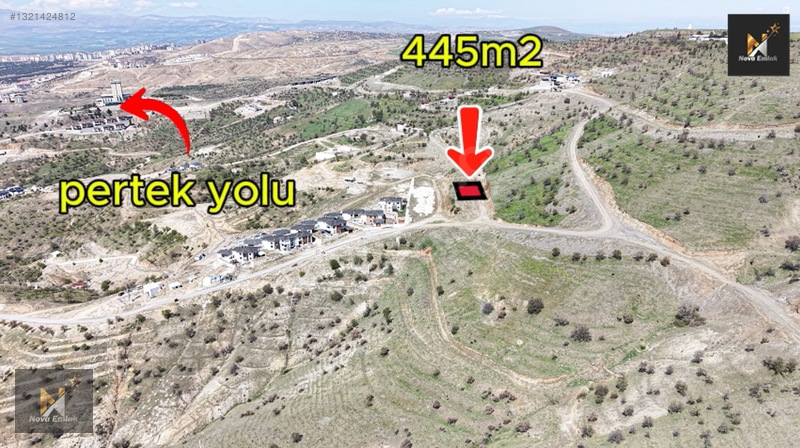 *Nova* Harputta Şehir Manzaralı Projeli 445 M2 Lik Villa Arsası