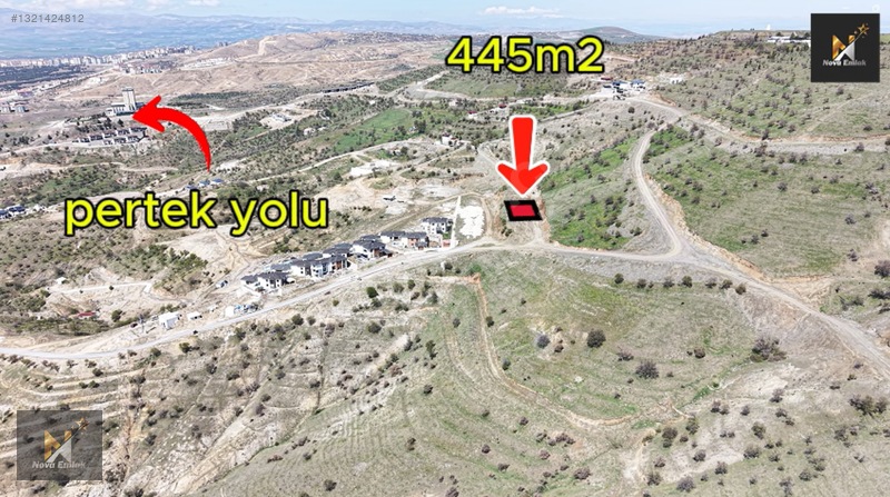 *nova* Harputta Şehir Manzaralı Projeli 445 M2 Lik Villa Arsası — fotoğraf 4