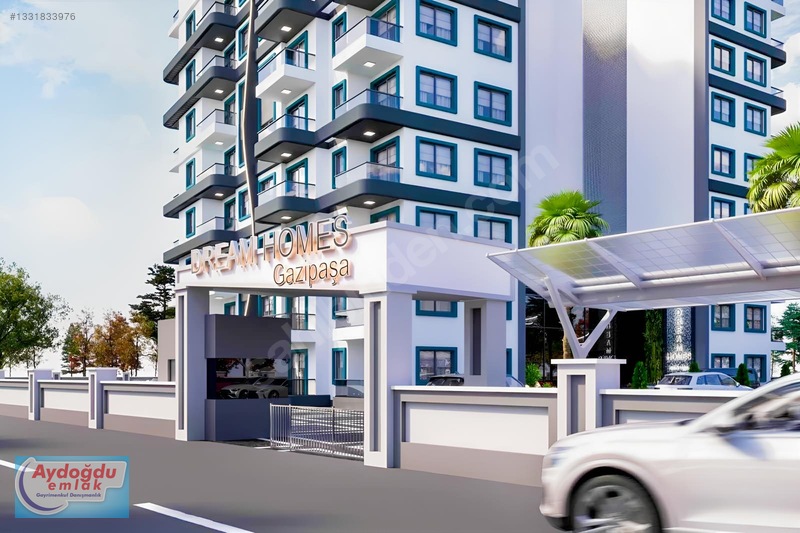 Aydoğdu Emlaktan,Gazipaşa Pazarcıda,Dreams Homes'De,1+1 Lüks