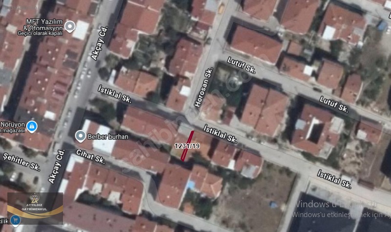 Ayyıldızdan Yunusemre Mah Akçay Cd. Yakını 5,82 M2 Satılık Hisse