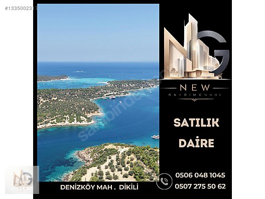 Dikili Bademli Hayıtlı Koyunda Adalar Ve Deniz Manzaralı 2+1
