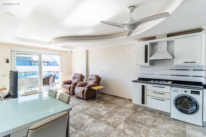 Alanya'da Deniz Manzaralı Satılık 1+1 Daire Lux Site İçerisinde — fotoğraf 13