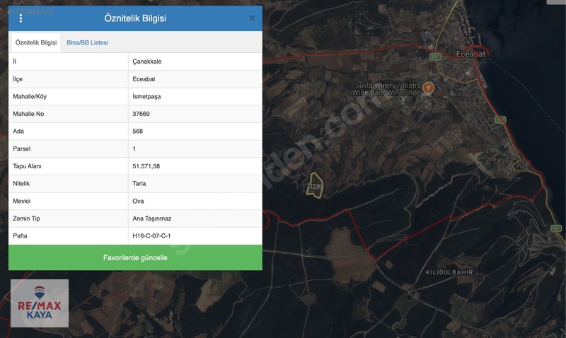 Remax Kaya Çanakkale Eceabat'da Deniz Gören Yatırımlık Arazi — fotoğraf 2