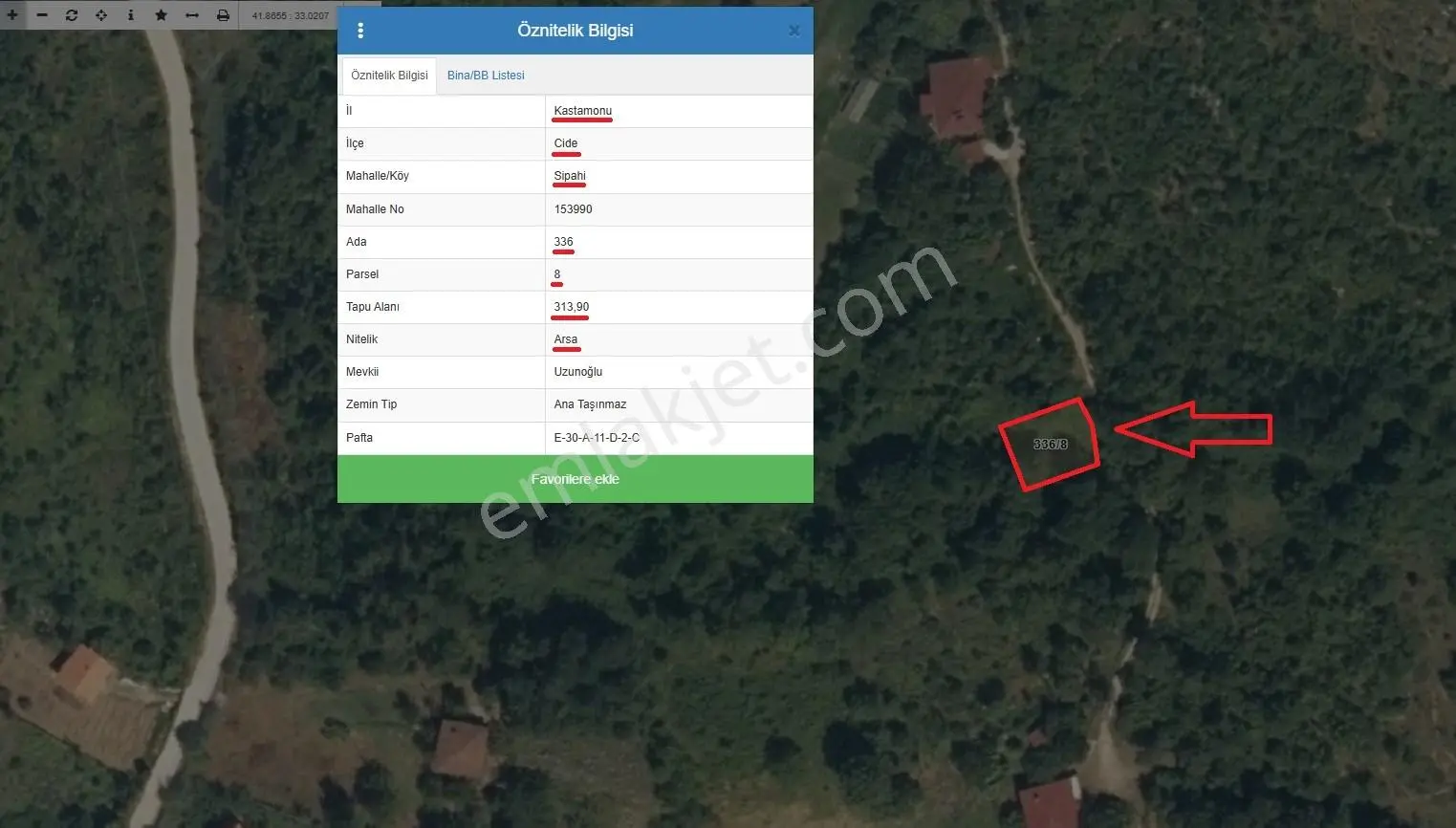 Cide Demirtaş Emlaktan Sipahi Mahallesinde Satılık Arsa — fotoğraf 2