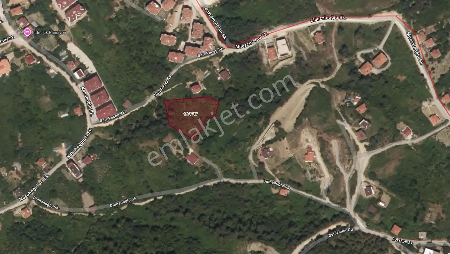 Cide Demirtaş Emlaktan Full Deniz Manzaralı 3.265 M2 Tarla