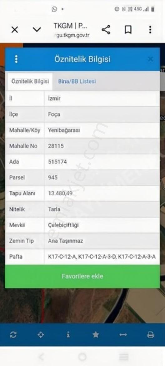 Acil Satılık | Foça Bağarasında Tüm Eşyalarıyla Hazır Arsa — fotoğraf 5