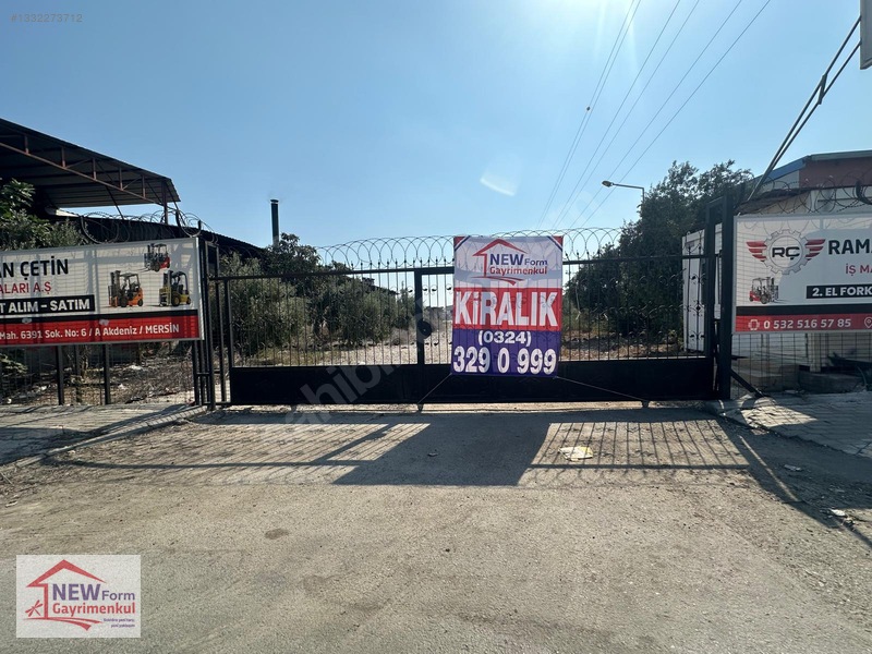 New Form'Dan Akdeniz Tırmıl Sanayi Bölgesi Kiralık Depo Ve Arsa